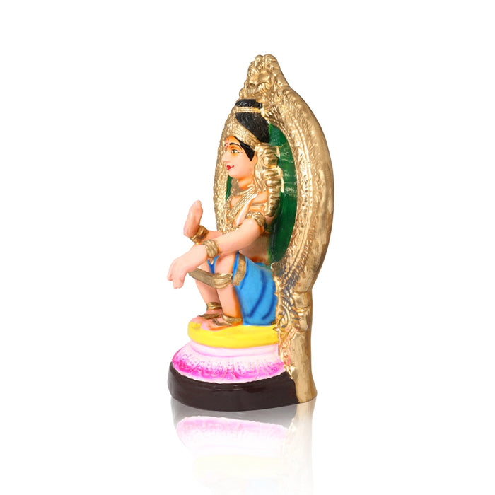 Ayyappan Paper Mache Golu Bommai - 12 x 9.5 Inches | Giri Golu Doll/ Navaratri Golu Bomma/Gombe/Bommai