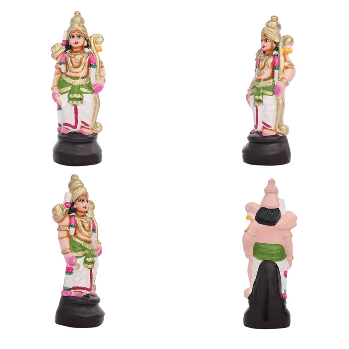 Ramar Clay Golu Bommai Set - 9 x 3.5 Inches | Giri Golu Doll/ Navaratri Golu Bomma/Gombe/Bommai