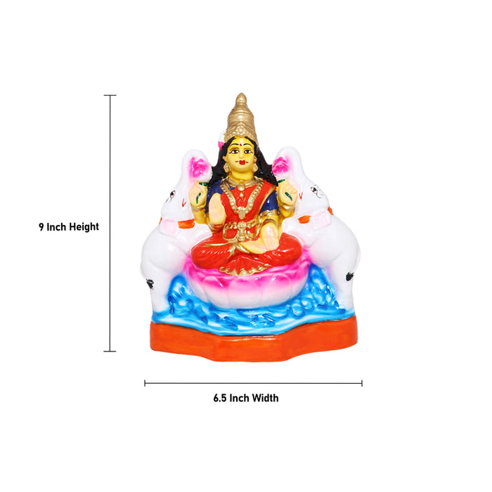 Ashtalakshmi Idol Paper Mache Golu Bommai Set - 9 X 6.5 Inch | Navratri Gombe/Giri Golu Doll For Navaratri Decor