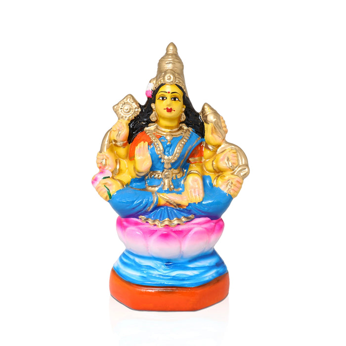 Ashtalakshmi Idol Paper Mache Golu Bommai Set - 9 X 6.5 Inch | Navratri Gombe/Giri Golu Doll For Navaratri Decor