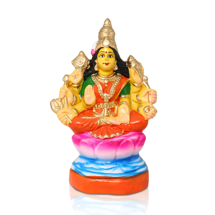 Ashtalakshmi Idol Paper Mache Golu Bommai Set - 9 X 6.5 Inch | Navratri Gombe/Giri Golu Doll For Navaratri Decor