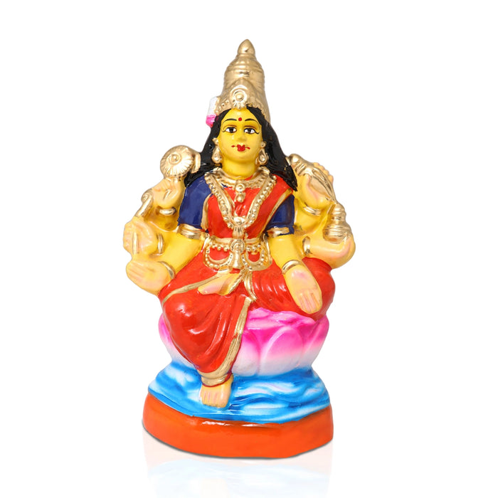 Ashtalakshmi Idol Paper Mache Golu Bommai Set - 9 X 6.5 Inch | Navratri Gombe/Giri Golu Doll For Navaratri Decor