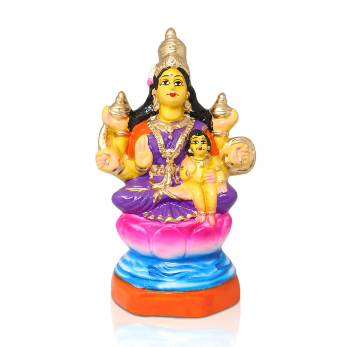 Ashtalakshmi Idol Paper Mache Golu Bommai Set - 9 X 6.5 Inch | Navratri Gombe/Giri Golu Doll For Navaratri Decor
