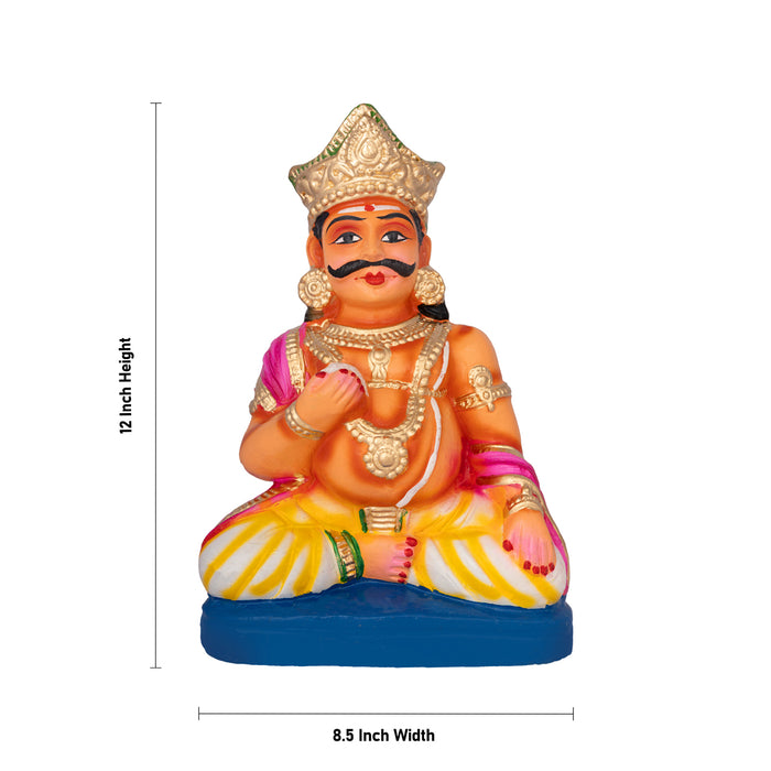 Maya Bazar Clay Golu Bommai Set - 12 x 8.5 Inches | Giri Golu Doll/ Navaratri Golu Bomma/ Gombe/ Bommai