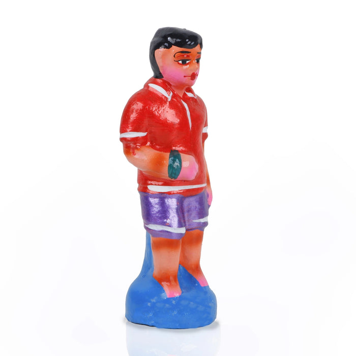 Panchumittai Clay Golu Bommai Set - 7.5 X 3 Inches | Navratri Gombe/ Golu Doll For Navaratri Decor