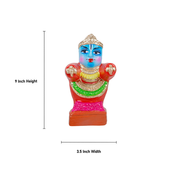 Puri Jagannath Clay Golu Bommai Set - 9 X 3.5 Inches | Navratri Gombe/ Golu Doll For Navaratri Decor