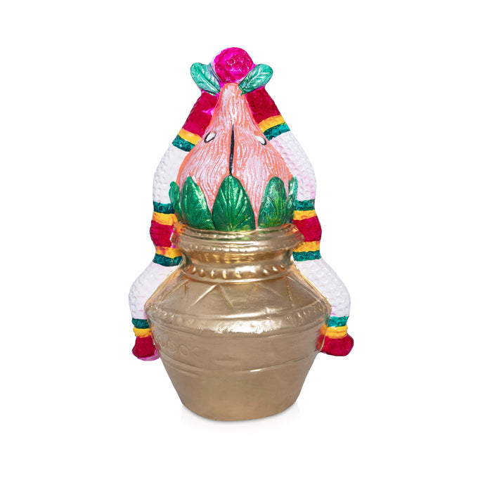 Kalasam Clay Golu Bommai - 12.5 x 7.5 Inches | Giri Golu Doll / Navaratri Golu Bomma /Gombe /Bommai