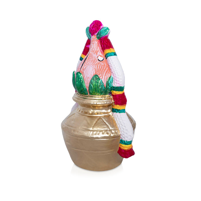 Kalasam Clay Golu Bommai - 12.5 x 7.5 Inches | Giri Golu Doll / Navaratri Golu Bomma /Gombe /Bommai