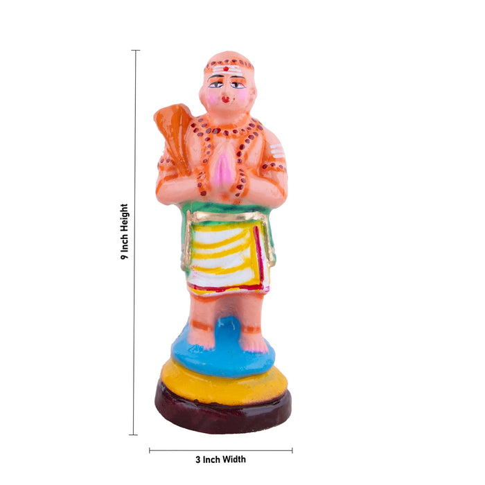 Nalvar Clay Golu Bommai Set - 9 x 3 Inches | Giri Golu Doll/ Navaratri Golu Bomma/Gombe/Bommai