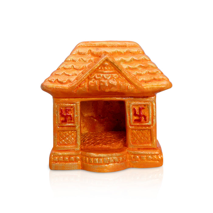 House Clay Golu Bommai - 4.5 x 4 Inches | Giri Golu Doll/ Navaratri Golu Bommai/Gombe/Bommalu