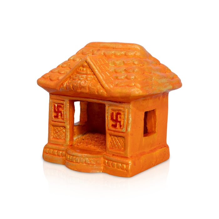 House Clay Golu Bommai - 4.5 x 4 Inches | Giri Golu Doll/ Navaratri Golu Bommai/Gombe/Bommalu