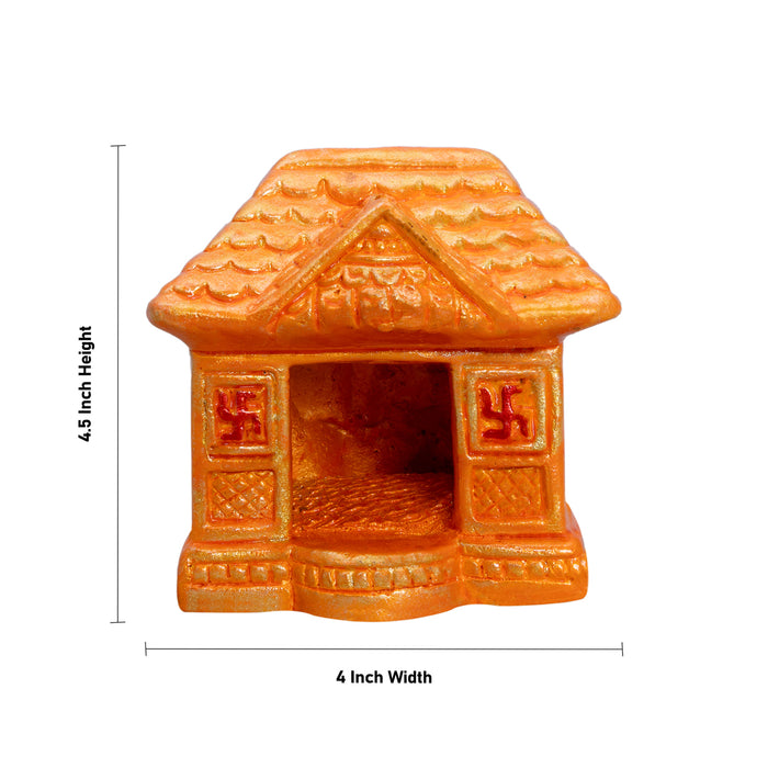 House Clay Golu Bommai - 4.5 x 4 Inches | Giri Golu Doll/ Navaratri Golu Bommai/Gombe/Bommalu