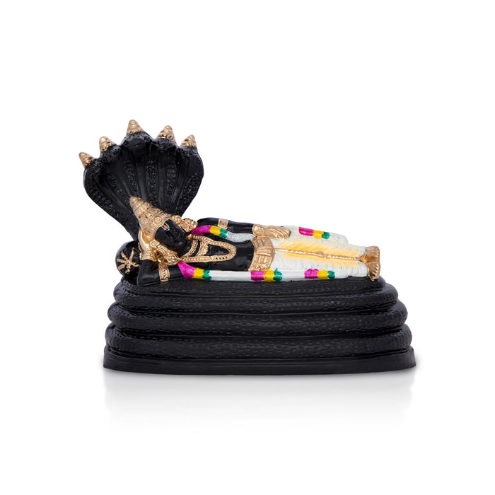Ranganathar With Garland Clay Golu Bommai - 7 x 8 Inches | Giri Golu Doll/ Navaratri Kolu Bommai/ Dasara Bommalu