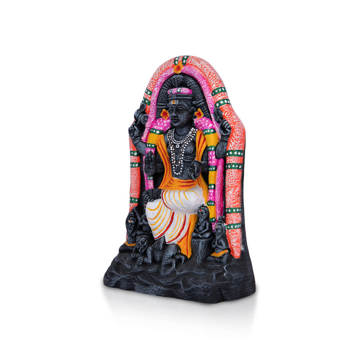 Dakshinamoorthy Clay Golu Bommai - 9 x 6 Inches | Giri Golu Doll/ Navaratri Golu Bomma/Gombe/ Bommai