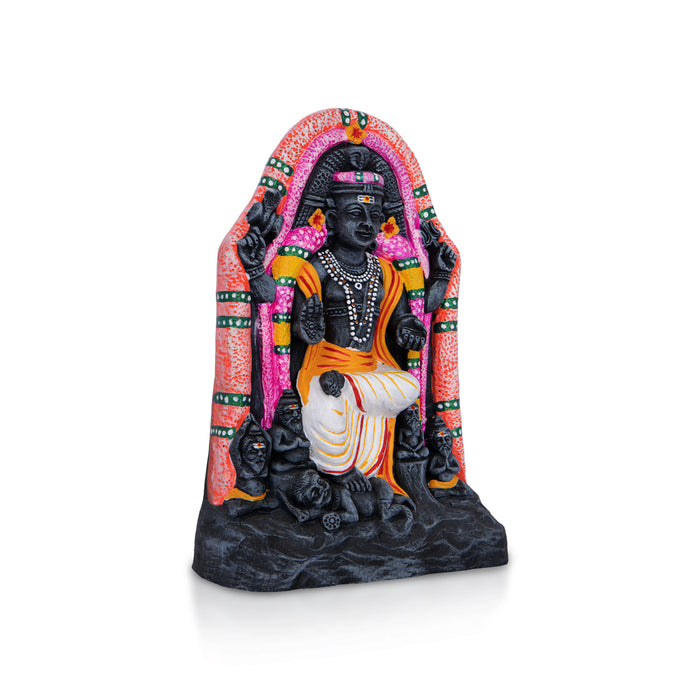 Dakshinamoorthy Clay Golu Bommai - 9 x 6 Inches | Giri Golu Doll/ Navaratri Golu Bomma/Gombe/ Bommai