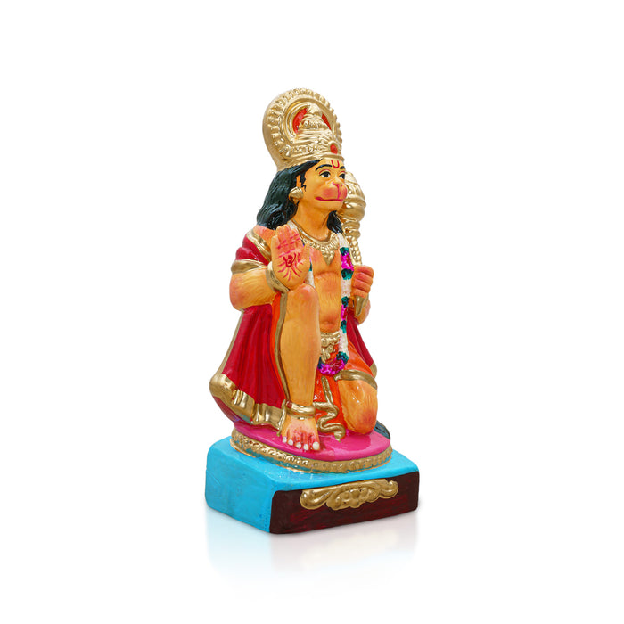Hanuman Clay Golu Bommai- 7 x 3.5 Inches | Giri Golu Doll/Navaratri Golu Bomma/Gombe/Bommai