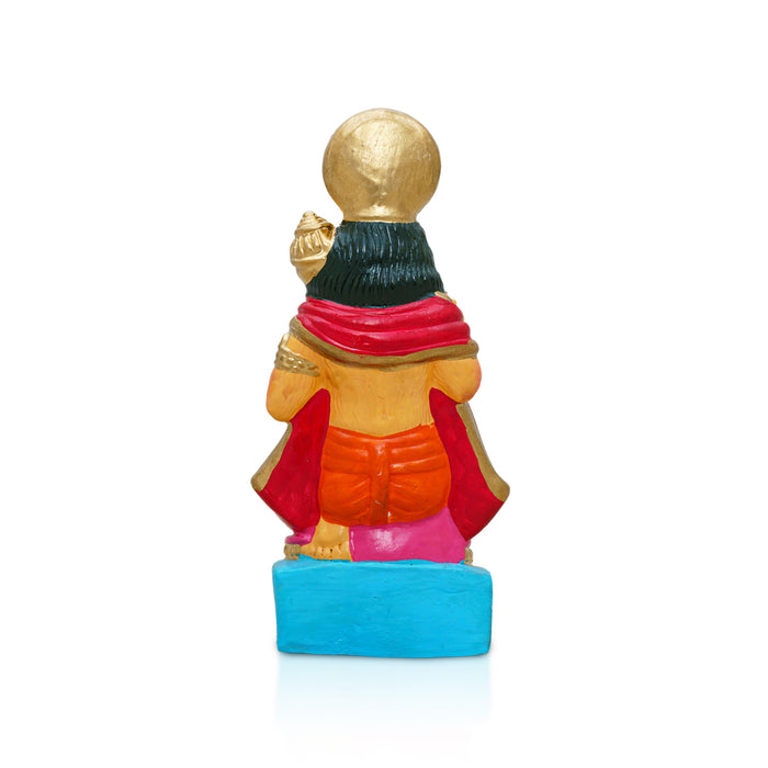 Hanuman Clay Golu Bommai- 7 x 3.5 Inches | Giri Golu Doll/Navaratri Golu Bomma/Gombe/Bommai