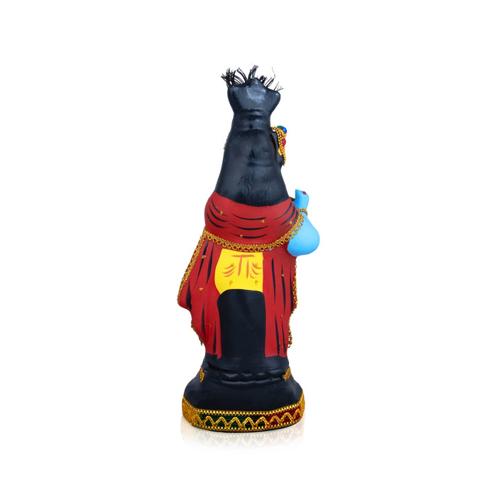 Krishna Idol - 17 x 6 Inches | Fibre Idol/ Decorated Krishna Idol/ Kannan Statue for Pooja