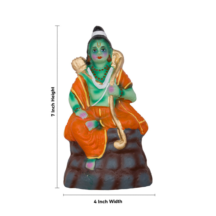 Seethaiyai Kanden Clay Golu Bommai Set - 7 x 4 Inches | 6 Pcs/ Giri Kolu Bommai/ Navaratri Golu Doll/ Gombe