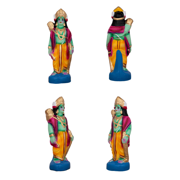 Ramar Bow Broken Clay Golu Bommai Set - 9 x 6 Inches | 13 Pcs/ Giri Kolu Bommai/ Navaratri Golu Bomma/ Dasara doll