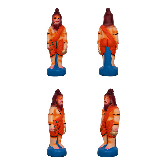 Ramar Bow Broken Clay Golu Bommai Set - 9 x 6 Inches | 13 Pcs/ Giri Kolu Bommai/ Navaratri Golu Bomma/ Dasara doll