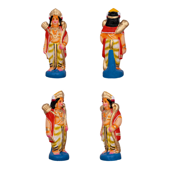 Ramar Bow Broken Clay Golu Bommai Set - 9 x 6 Inches | 13 Pcs/ Giri Kolu Bommai/ Navaratri Golu Bomma/ Dasara doll