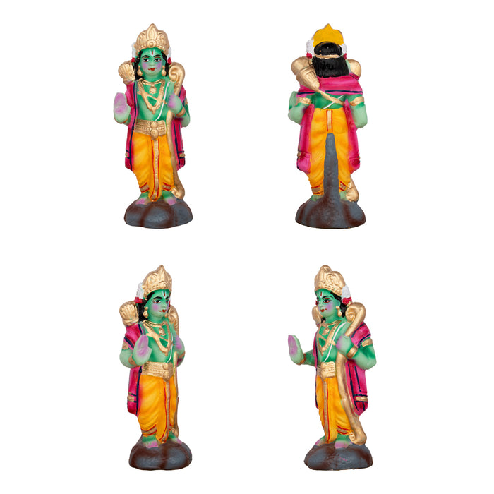 Ahalya Moksham Clay Golu Bommai Set - 9 x 3.5 Inches | Giri Golu Doll/ Navaratri Golu Bomma/Gombe/Dasara Bommai