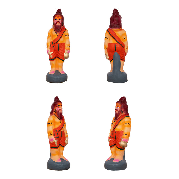Ahalya Moksham Clay Golu Bommai Set - 9 x 3.5 Inches | Giri Golu Doll/ Navaratri Golu Bomma/Gombe/Dasara Bommai