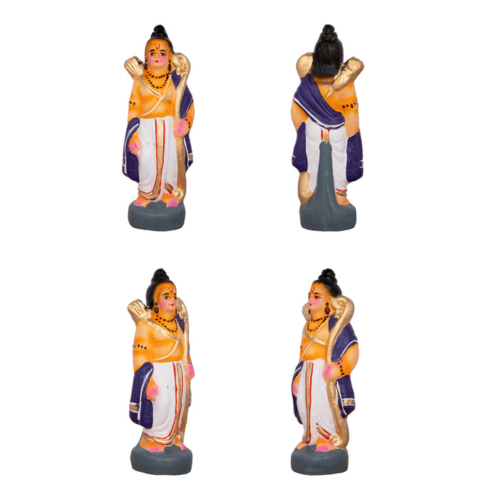 Ahalya Moksham Clay Golu Bommai Set - 9 x 3.5 Inches | Giri Golu Doll/ Navaratri Golu Bomma/Gombe/Dasara Bommai