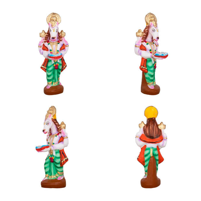 Hayagrivar Kalvi Varam Clay Golu Bommai Set - 11 X 4 Inches | Navratri Gombe/ Golu Doll For Navaratri Decor