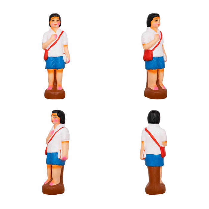 Hayagrivar Kalvi Varam Clay Golu Bommai Set - 11 X 4 Inches | Navratri Gombe/ Golu Doll For Navaratri Decor