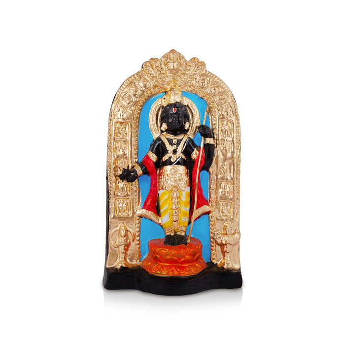 Ayodhya Ramar Clay Golu Bommai - 10.5 x 6 Inches | Giri Golu Doll/ Navaratri Golu Bomma/ Bommai/ Gombe