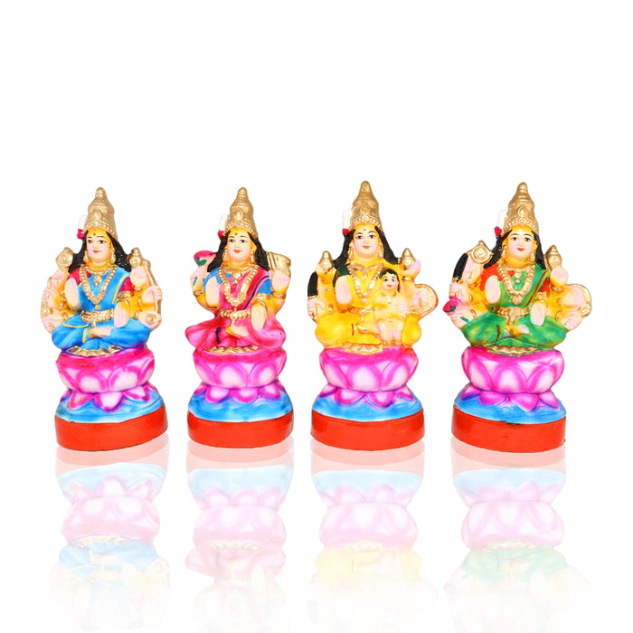 Ashtalakshmi Clay Golu Bommai Set - 9 x 8 Inches | Giri Golu Doll/ Navaratri Golu Bomma/Gombe/Bommai