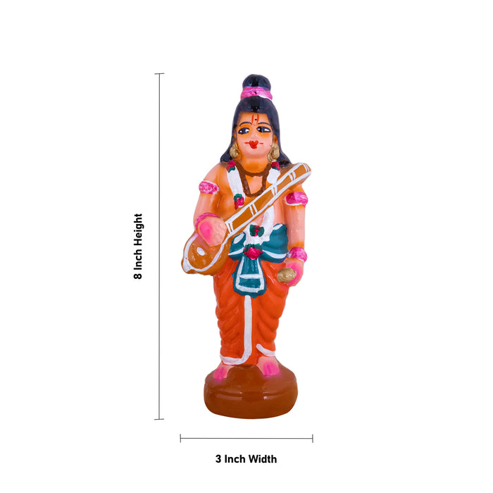 Andal Kalyanam Clay Golu Bommai Set - 8 x 3 Inches | Giri Golu Bommai/ Navaratri Golu Doll/ Gombe