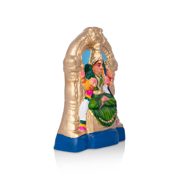 Kamakshi Paper Mache Golu Bommai - 7 x 5 Inches | Golu Doll/ Navaratri Golu Bomma / Gombe/ Bommalu