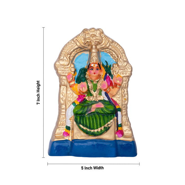 Kamakshi Paper Mache Golu Bommai - 7 x 5 Inches | Golu Doll/ Navaratri Golu Bomma / Gombe/ Bommalu