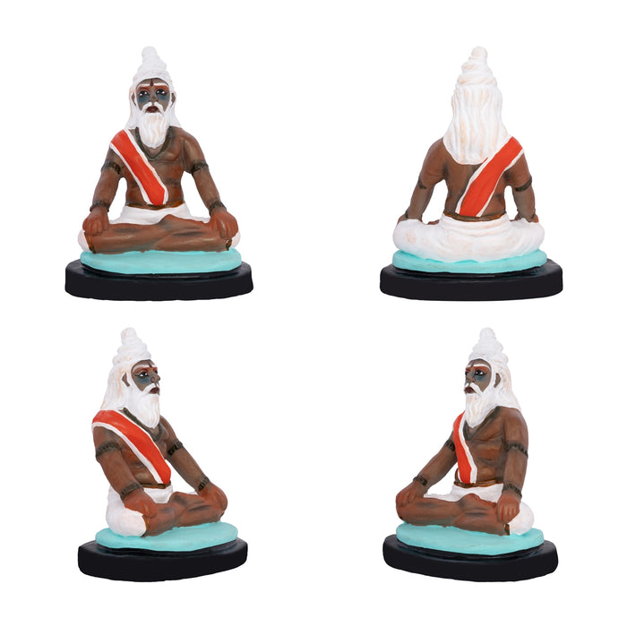 Saptarishi Clay Golu Bommai Set - 8.5 X 5 Inches | Navratri Gombe/ Giri Golu Doll For Navaratri Decor