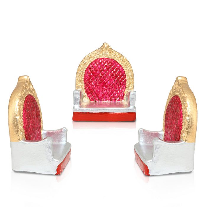 60th Marriage Clay Golu Bommai Set - 7 x 5.5 Inches | Giri Golu Doll/ Navaratri Golu Bomma/ Gombe/ Bommai