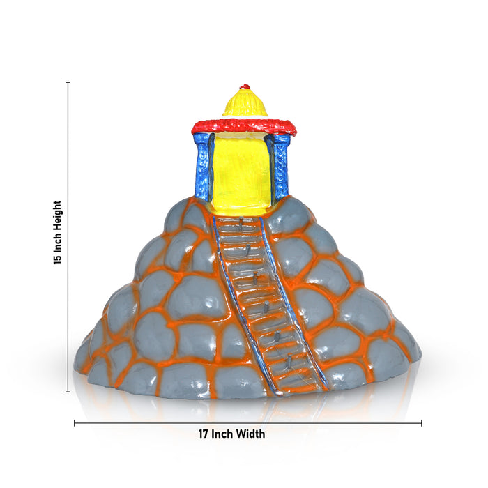 Trichy Uchi Pillaiyar Clay Golu Bommai Set - 15 x 17 Inches| 9 pcs/ Golu Doll/ Navaratri Golu Bomma/ Gombe/ Bommalu