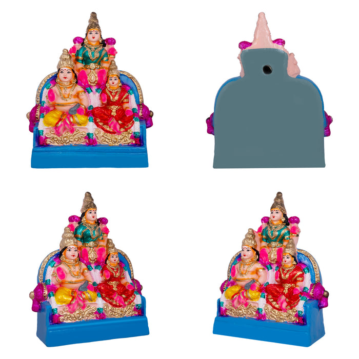 Kubera Clay Golu Bommai Set - 9 x 8.5 Inches | Giri Golu Doll/ Navaratri Golu Bomma/Gombe/Bommalu