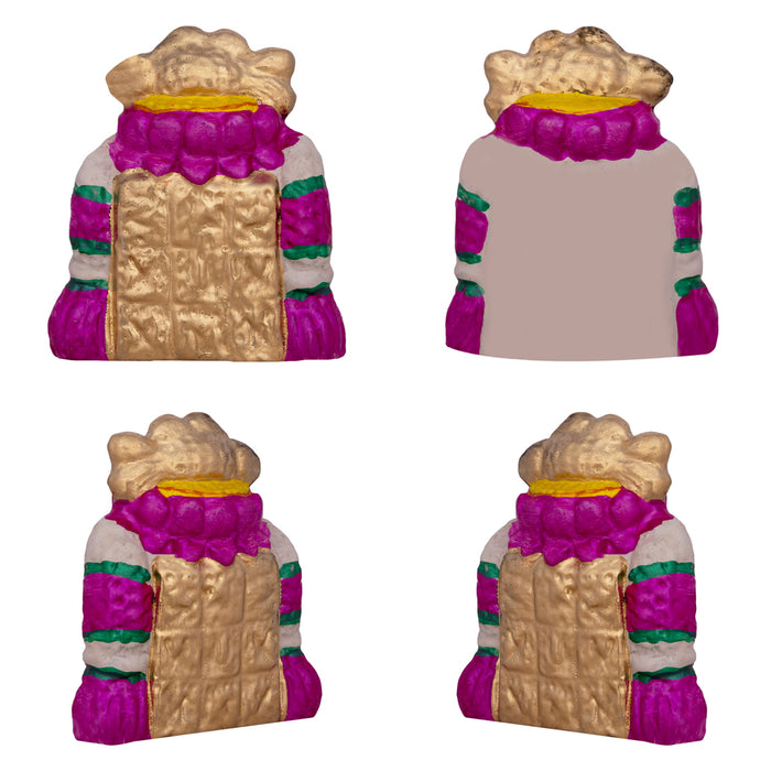 Kubera Clay Golu Bommai Set - 9 x 8.5 Inches | Giri Golu Doll/ Navaratri Golu Bomma/Gombe/Bommalu
