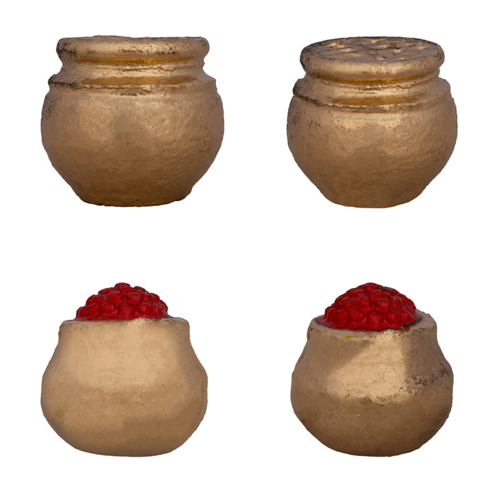 Kubera Clay Golu Bommai Set - 9 x 8.5 Inches | Giri Golu Doll/ Navaratri Golu Bomma/Gombe/Bommalu