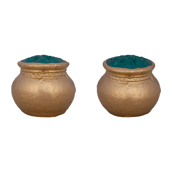 Kubera Clay Golu Bommai Set - 9 x 8.5 Inches | Giri Golu Doll/ Navaratri Golu Bomma/Gombe/Bommalu
