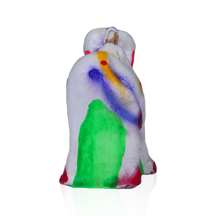 Yasodha Kannan Clay Golu Bommai Set - 6 x 36 Inches | 4 Pcs/ Giri Kolu Bommai/ Navaratri Golu Doll/ Dasara Doll