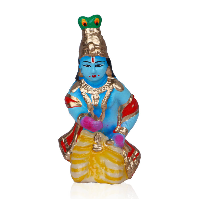 Yasodha Kannan Clay Golu Bommai Set - 6 x 36 Inches | 4 Pcs/ Giri Kolu Bommai/ Navaratri Golu Doll/ Dasara Doll
