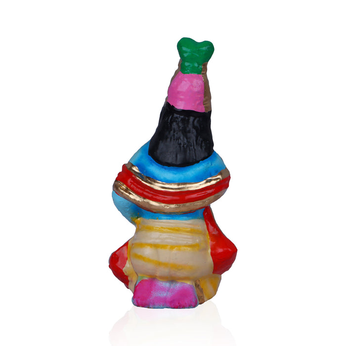 Yasodha Kannan Clay Golu Bommai Set - 6 x 36 Inches | 4 Pcs/ Giri Kolu Bommai/ Navaratri Golu Doll/ Dasara Doll