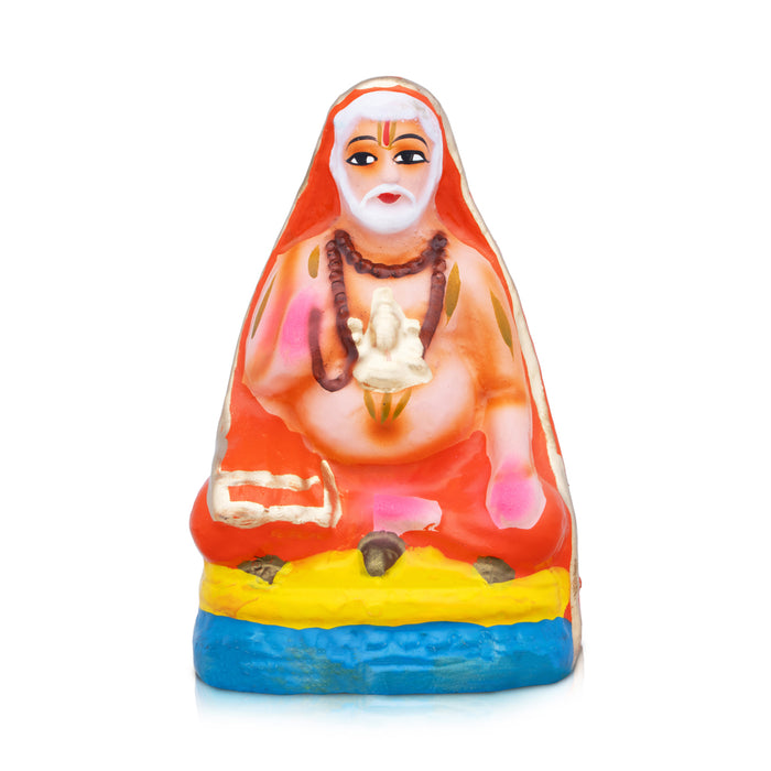 Ragavendra Clay Golu Bommai - 6 x 4 Inches | Giri Golu Bomma/ Navaratri kolu Bommai/ Dasara doll