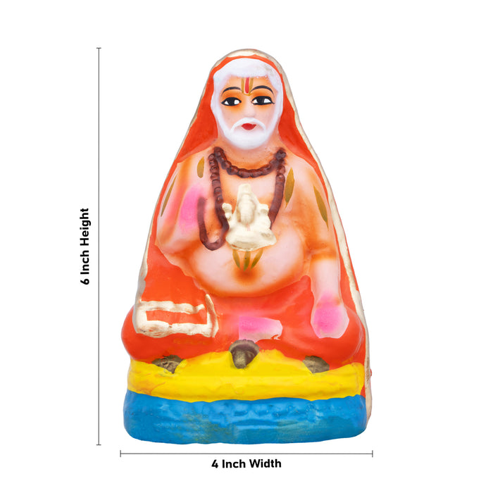 Ragavendra Clay Golu Bommai - 6 x 4 Inches | Giri Golu Bomma/ Navaratri kolu Bommai/ Dasara doll