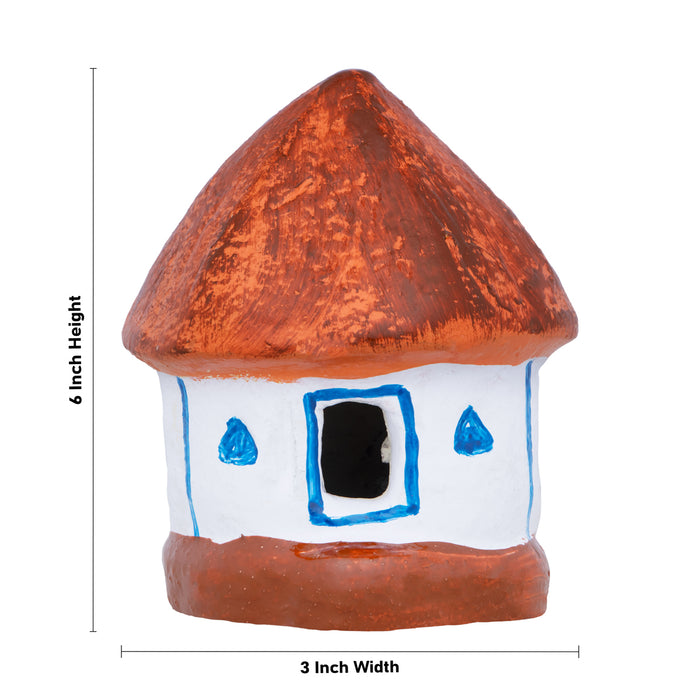House Clay Golu Bommai - 6 x 3 Inches | Giri Golu Bommai/ Navaratri Golu Bomma/Gombe/ Doll
