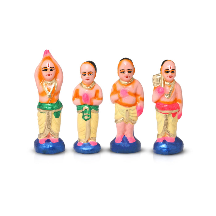 Vishnu Sorgavasal Clay Golu Bommai Set - 11 X 9.5 Inches | Navratri Gombe/ Giri Golu Doll For Navaratri Decor